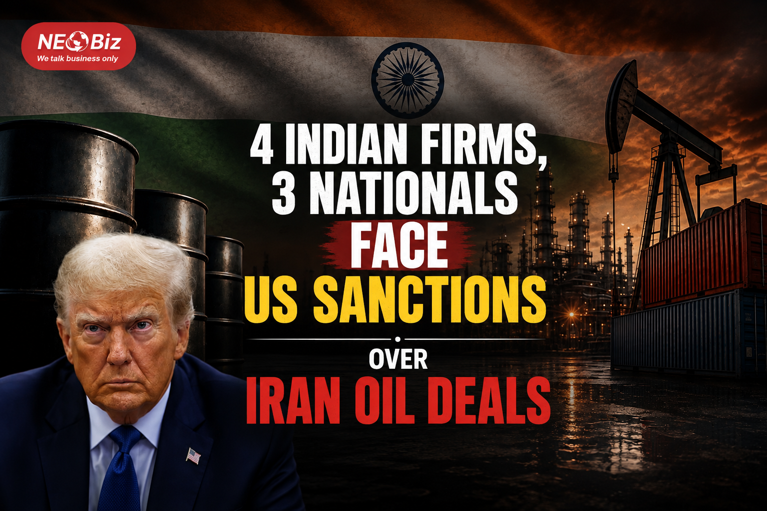 4 Indian Firms, 3 Nationals Face US Sanctions Over Iran Oil Deals
