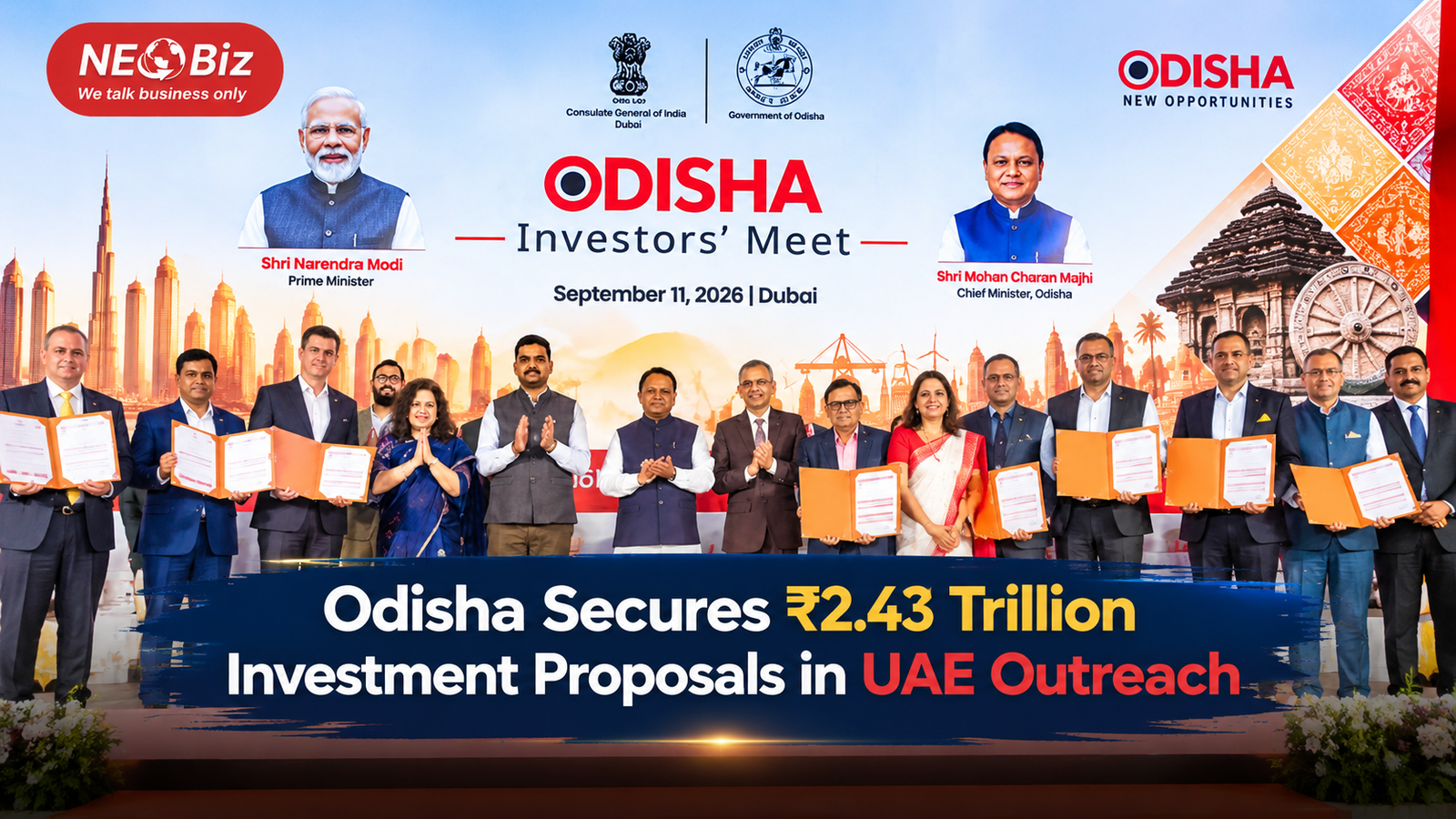 Odisha Secures ₹2.43 Trillion Investment Proposals in UAE Outreach