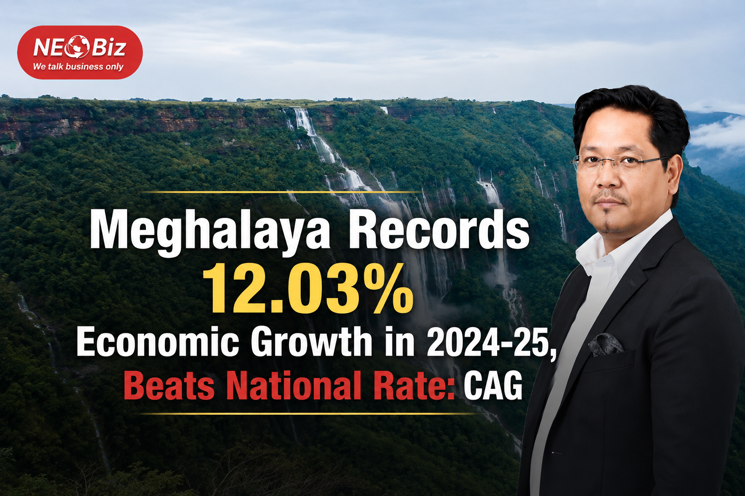 Meghalaya Records 12.03% Economic Growth in 2024-25, Beats National Rate: CAG